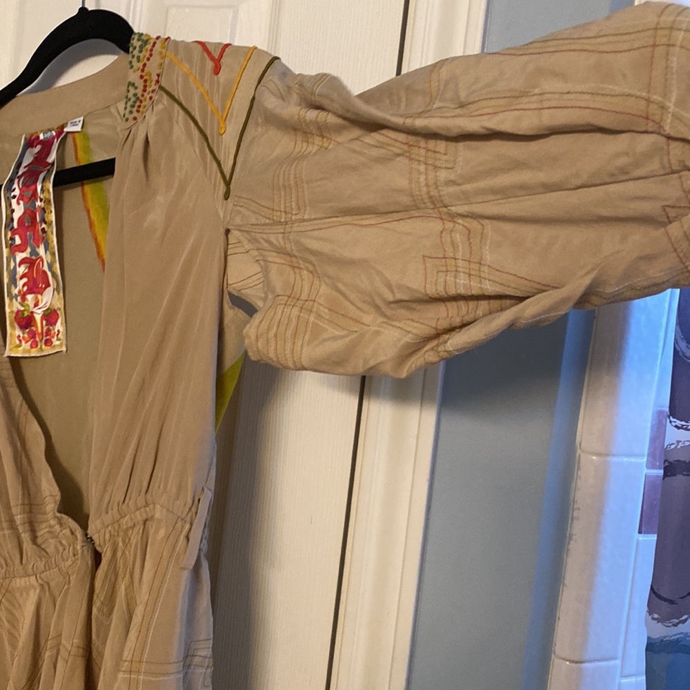Extremely RARE Sample Sale Rasta Rainbow L.A.M.B. Silk Dress - Picture 4 of 13